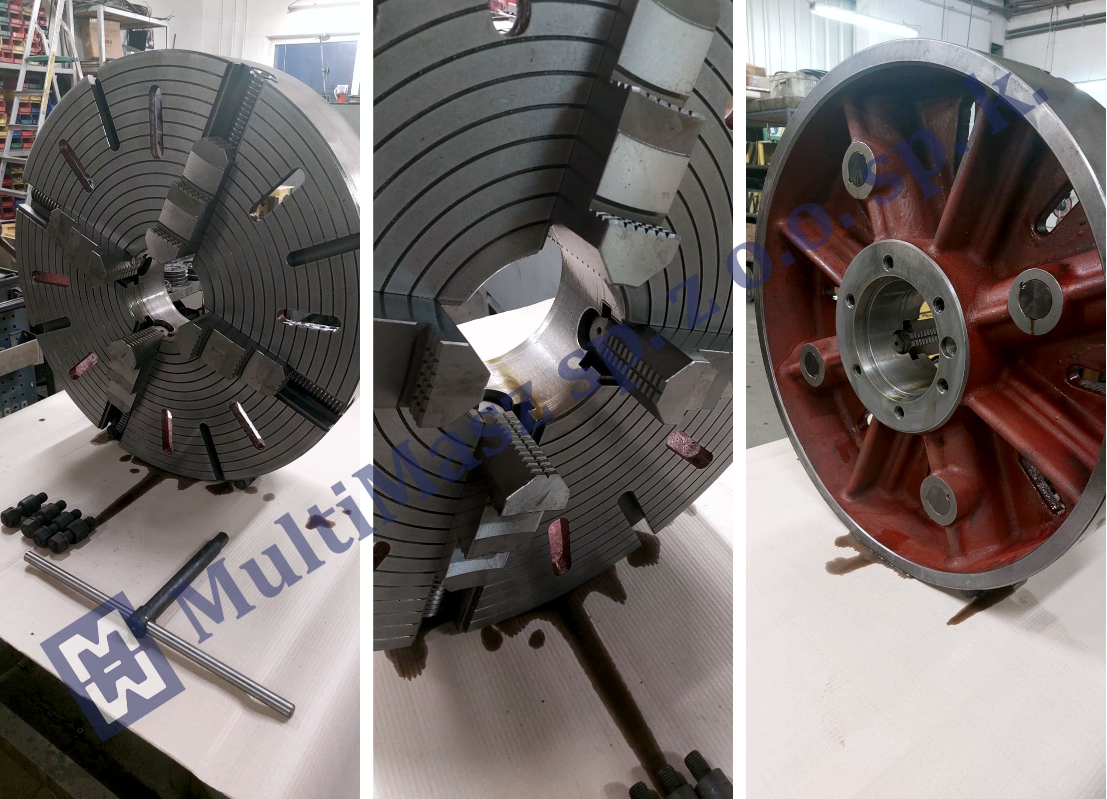 4-jaw chuck 800 mm with independently adjusted jaws for POREBA lathe TR135